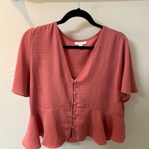 Pink Topshop Blouse (size 10)